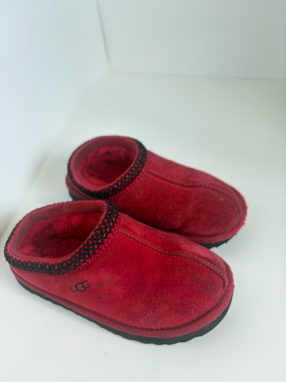 UGG Red Kids Tasman Slipper Slides size 11 - Picture 3 of 12